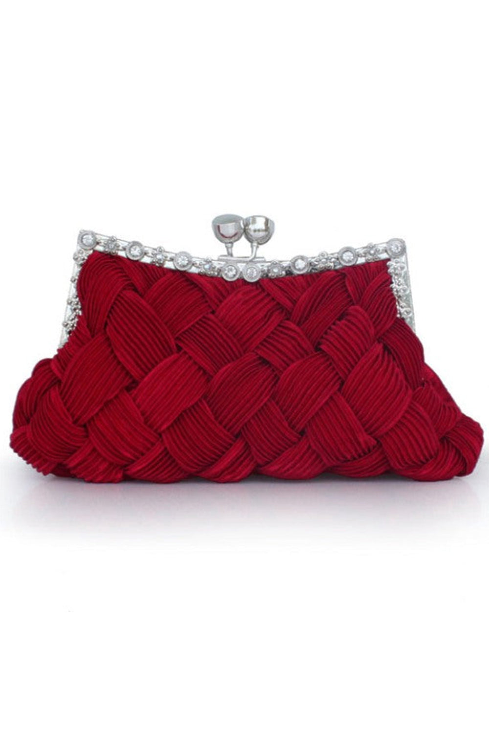 Portefeuilles et accessoires ajustables glamour en soie avec cristaux et strass scintillants