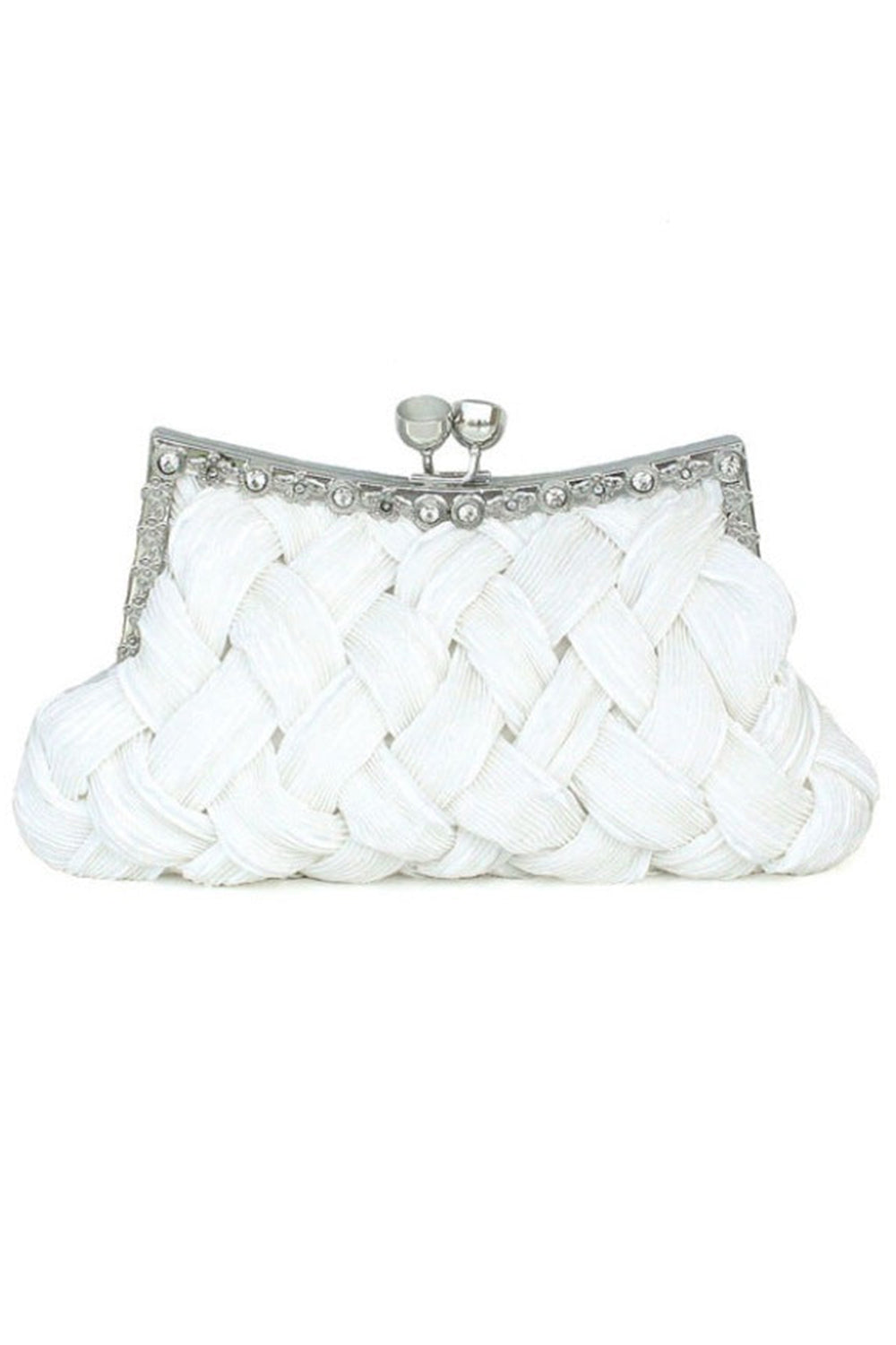 Portefeuilles et accessoires ajustables glamour en soie avec cristaux et strass scintillants