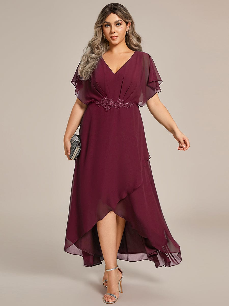 Burgundy Satin Burgundy Midi Wrap Dress Infinity Dress Style Plus Size Wrap Dress For Big Bust Burgundy Satin Burgundy Midi Wrap Dress Infinity Dress Style Plus Size Wrap Dress For Big Bust