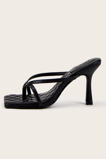 Sandales à bout ouvert Roycebridal, chaussures tendance en cuir microfibre à talons aiguilles