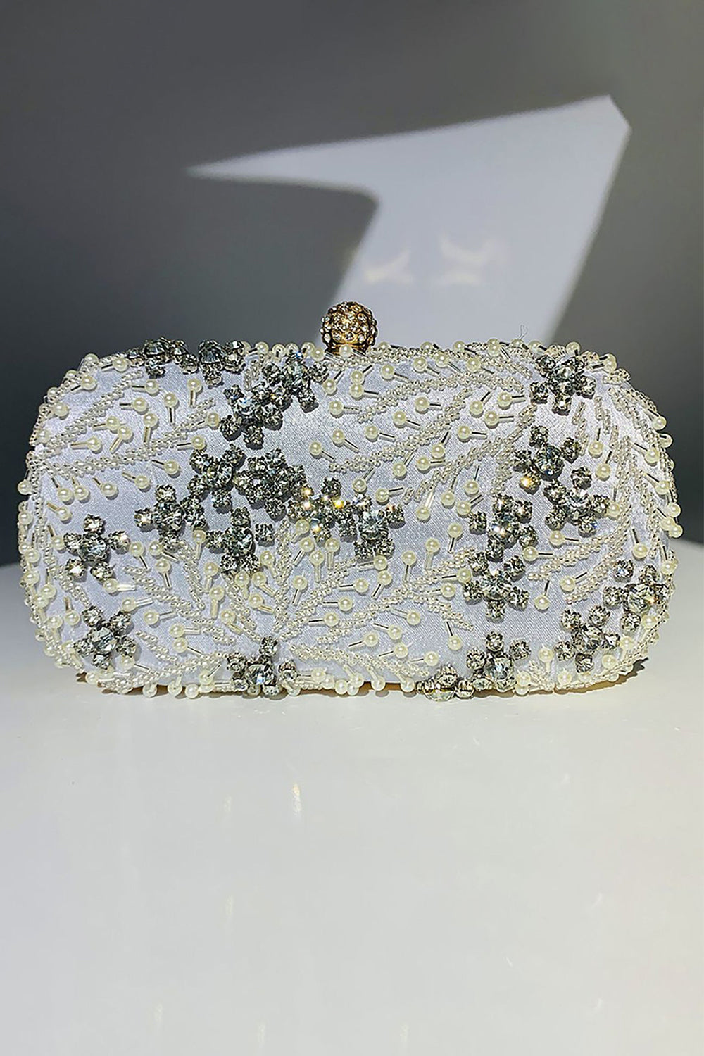 Roycebridal – Quadratische Handtasche mit Perlen und Strass