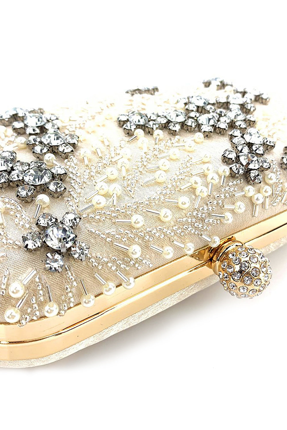 Roycebridal – Quadratische Handtasche mit Perlen und Strass