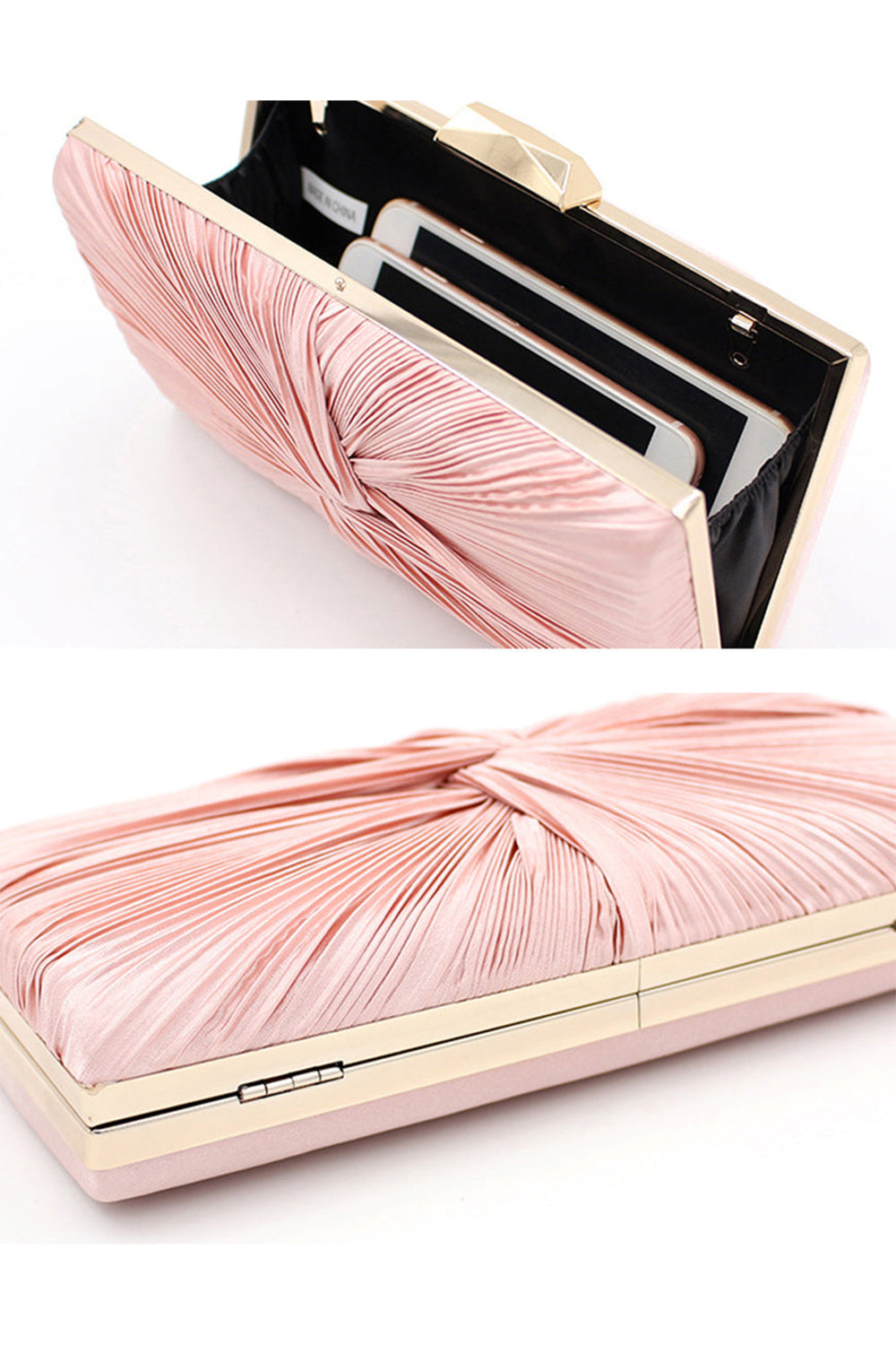 Pochette à chaîne rose Roycebridal