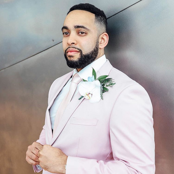 Pink Notched Lapel Men Prom Blazer