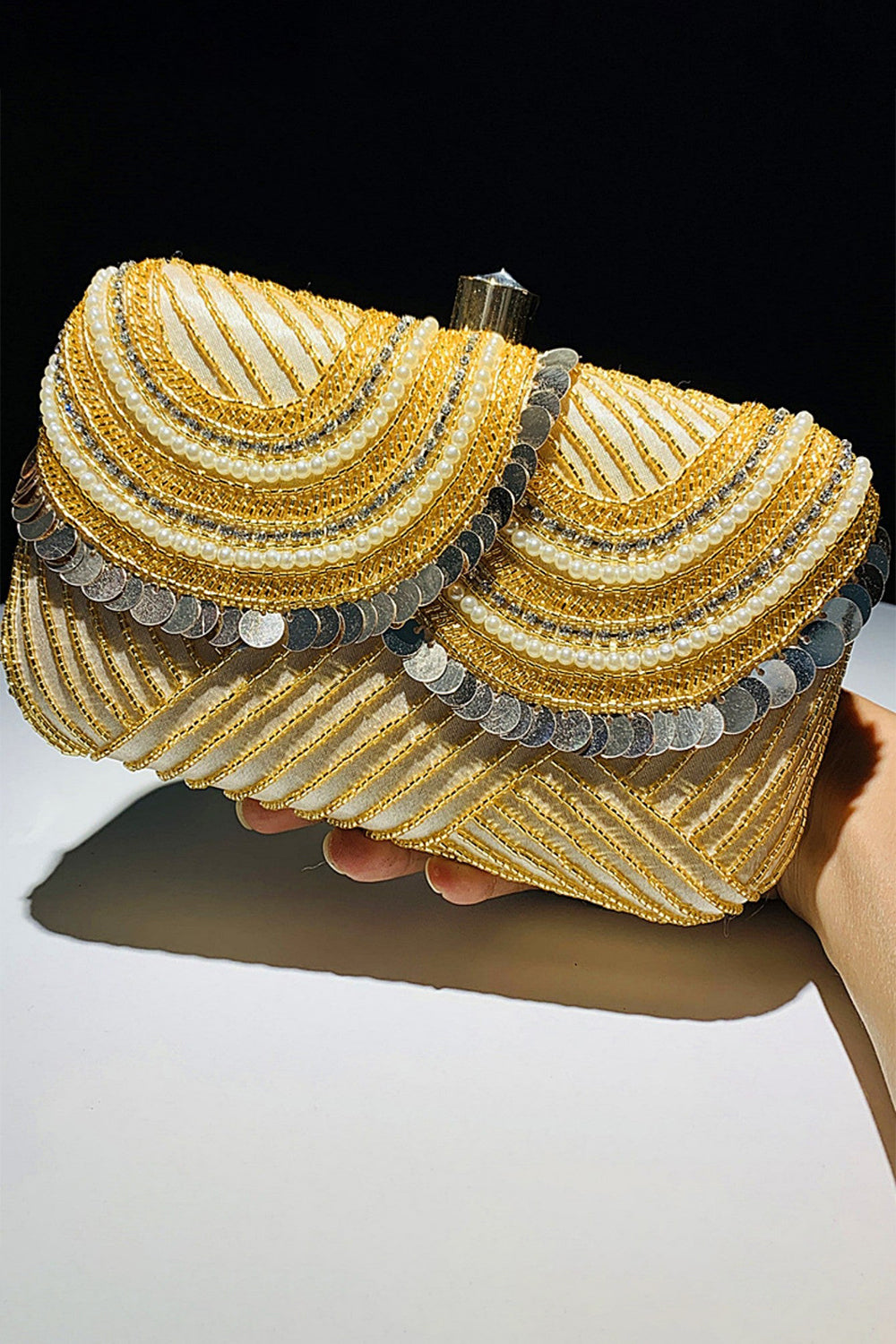Sac à main carré à paillettes Roycebridal