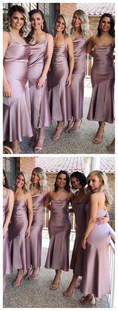 Roycebridal Günstige knielange staubig-lila Brautjungfernkleider online