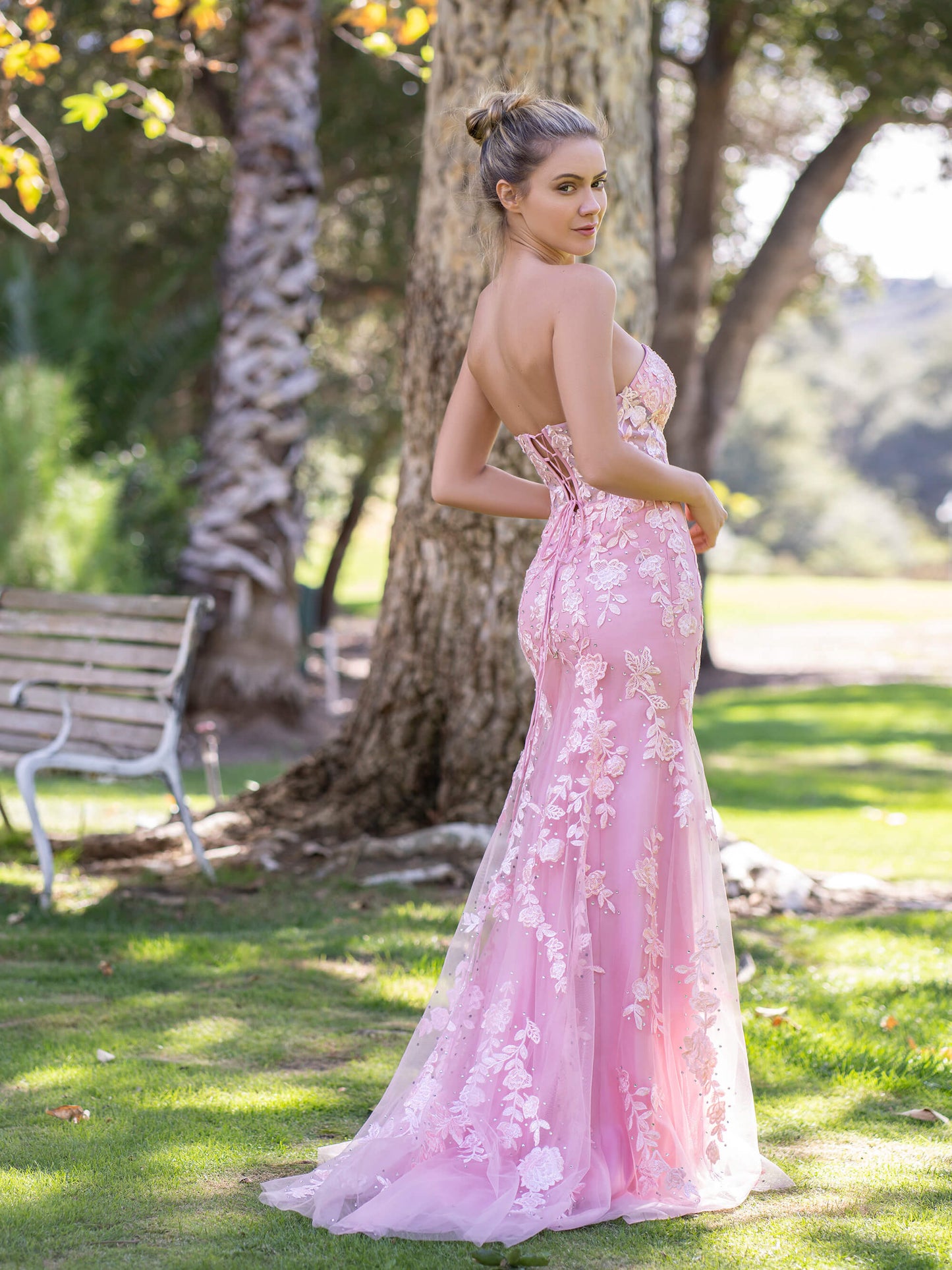 Robe de bal sirène en tulle et dentelle à col en cœur Roycebridal