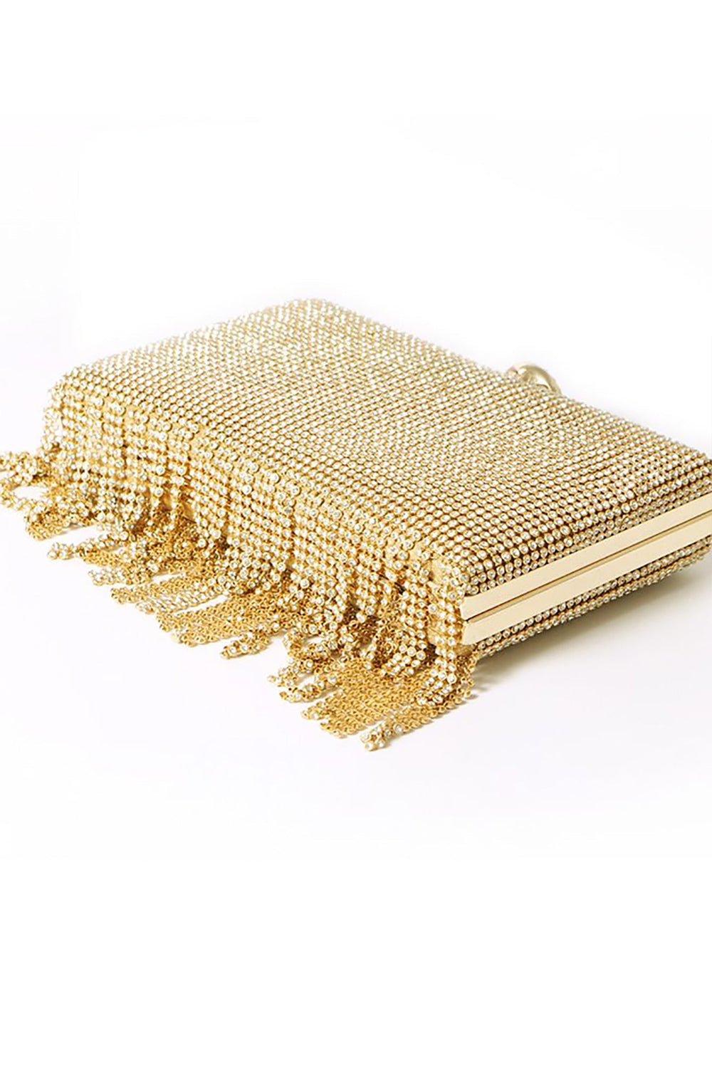 Roycebridal Tassels Golden Exquisite Square Party Handbag