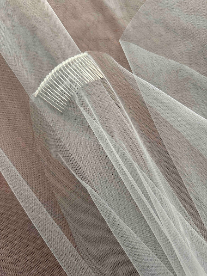 Roycebridal Vintage Ultra Modern Sheer Bridal Veil Wedding Veil