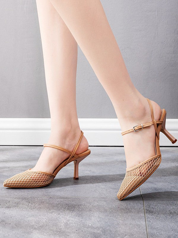 Chaussures de mariage Roycebridal en similicuir pour femmes, avec bride à la cheville, bout fermé et talon aiguille