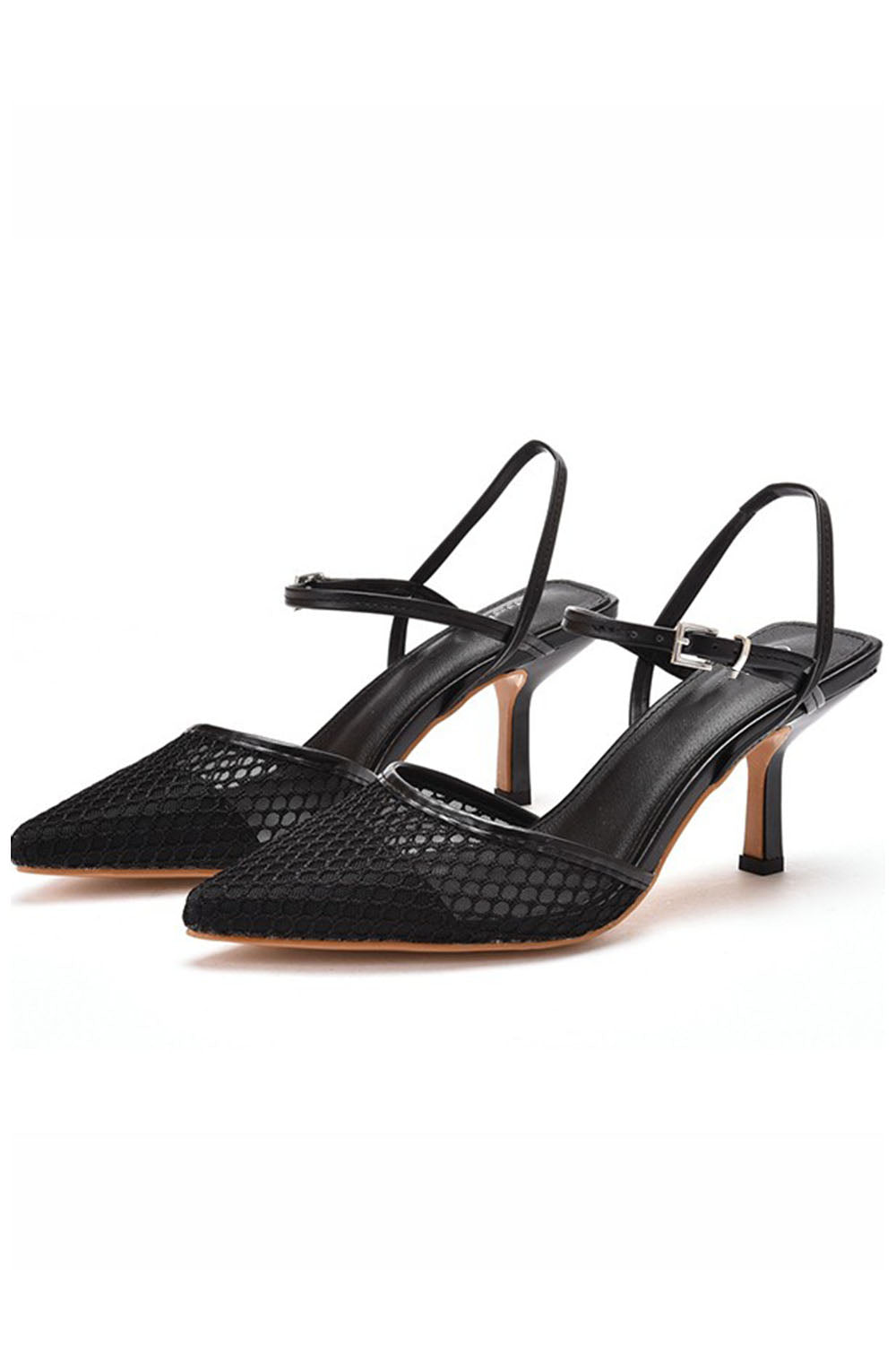 Chaussures de mariage Roycebridal en similicuir pour femmes, avec bride à la cheville, bout fermé et talon aiguille