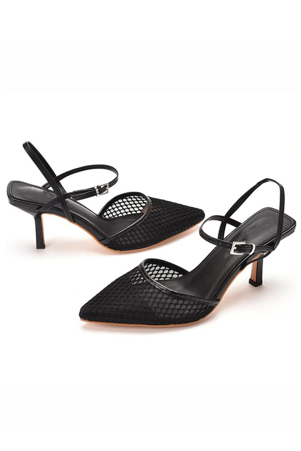 Chaussures de mariage Roycebridal en similicuir pour femmes, avec bride à la cheville, bout fermé et talon aiguille