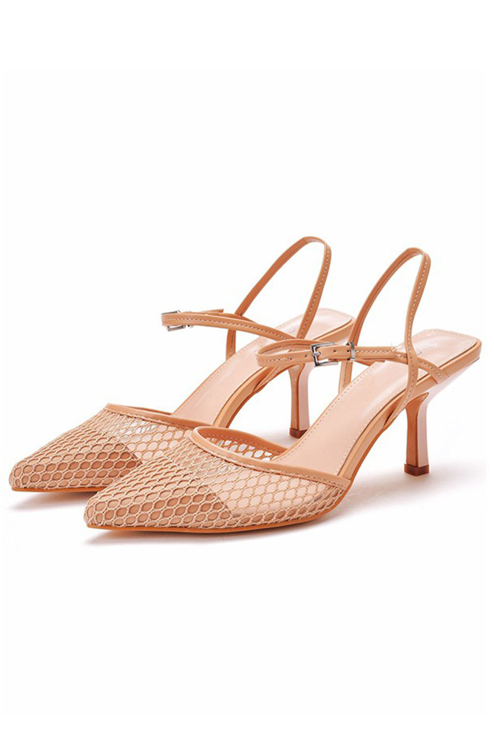 Chaussures de mariage Roycebridal en similicuir pour femmes, avec bride à la cheville, bout fermé et talon aiguille