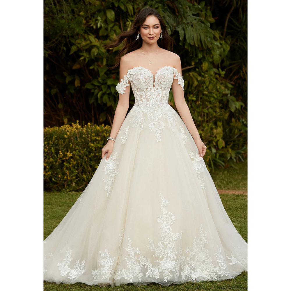 Sweetheart Collar Off the Shoulder Lace Gothic Black Wedding Dress