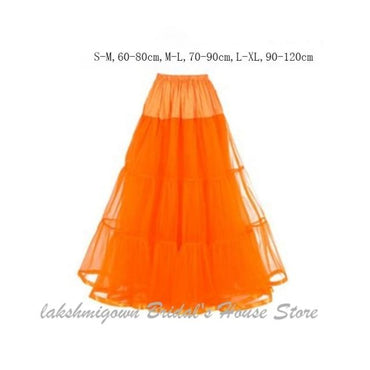 A Line Tulle Underskirt Women Without Hoops 100cm Floor Length - ROYCEBRIDAL OFFICIAL STORE