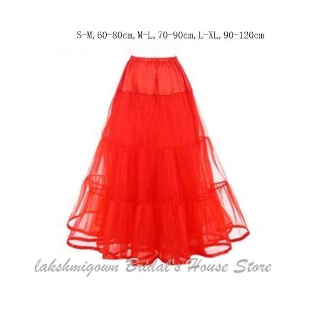 A Line Tulle Underskirt Women Without Hoops 100cm Floor Length - ROYCEBRIDAL OFFICIAL STORE