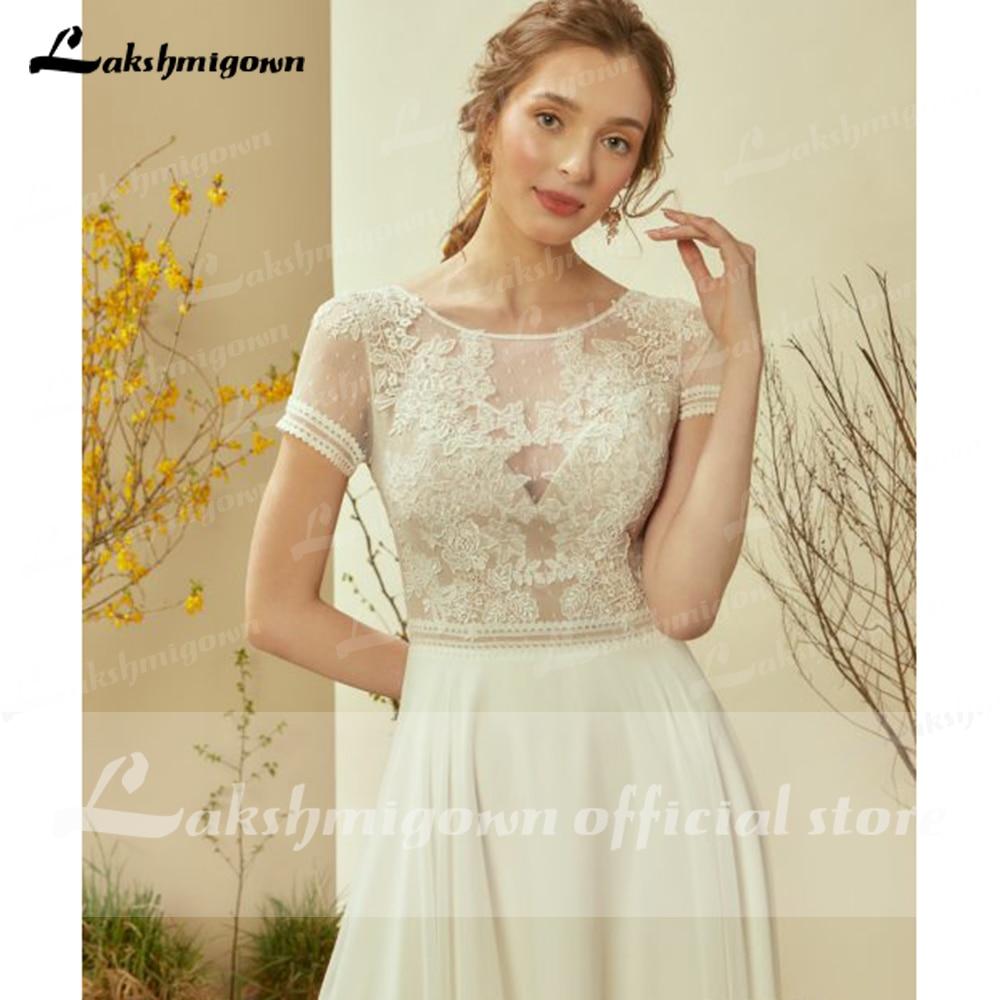 Sukienka Na Wesele Ivory Beach Bridal Gowns Sexy Backless Appliques Wedding Dresses Plus Size Robe Mariee Lakshmigown - ROYCEBRIDAL OFFICIAL STORE