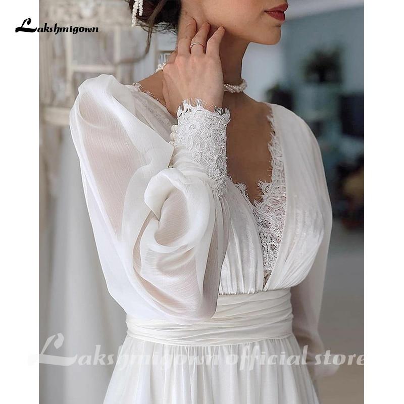 Two Pieces Beach Wedding Dresses Summer Simple Short Sleeve - ROYCEBRIDAL OFFICIAL STORE