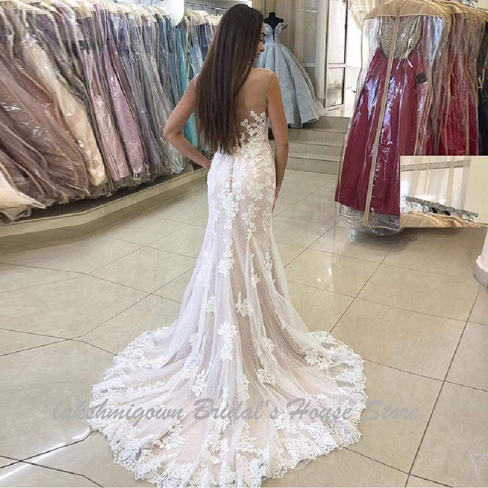 Wedding Gowns Vintage Lace Mermaid made Wedding Dresses - ROYCEBRIDAL OFFICIAL STORE