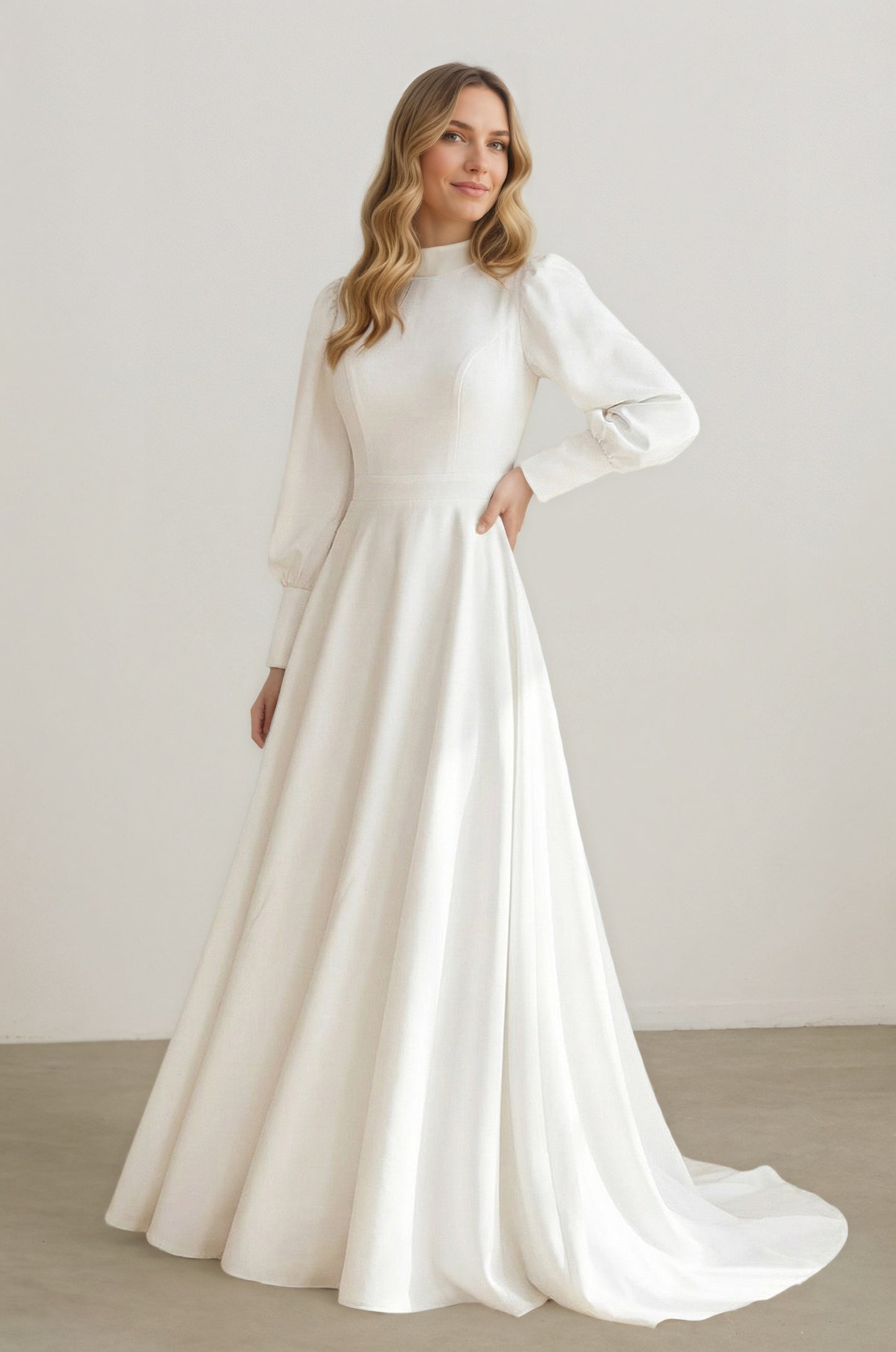 Vestido de novia mono de satén boho escote corazón fuera del hombro personalizado