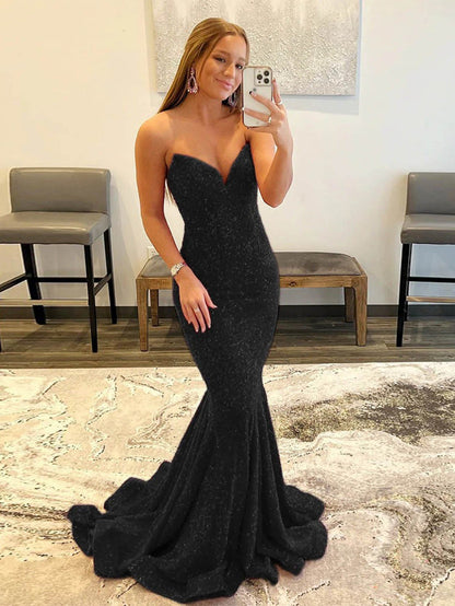 Roycebridal LAURYN |MERMAID SWEETHEART NECK SEQUINS PROM DRESS