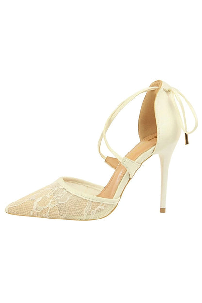 Apricot Stiletto Pointy Heels