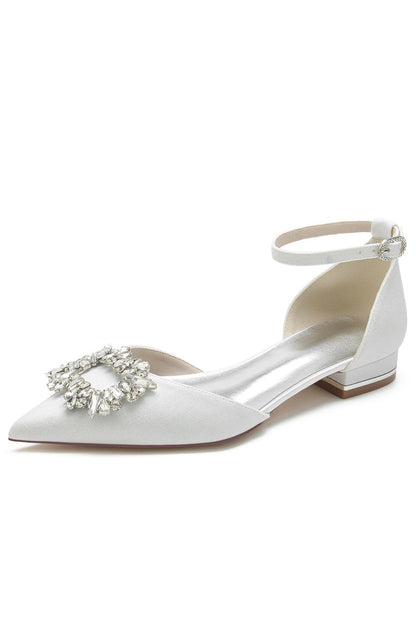 Glitter Crystal Low Heels
