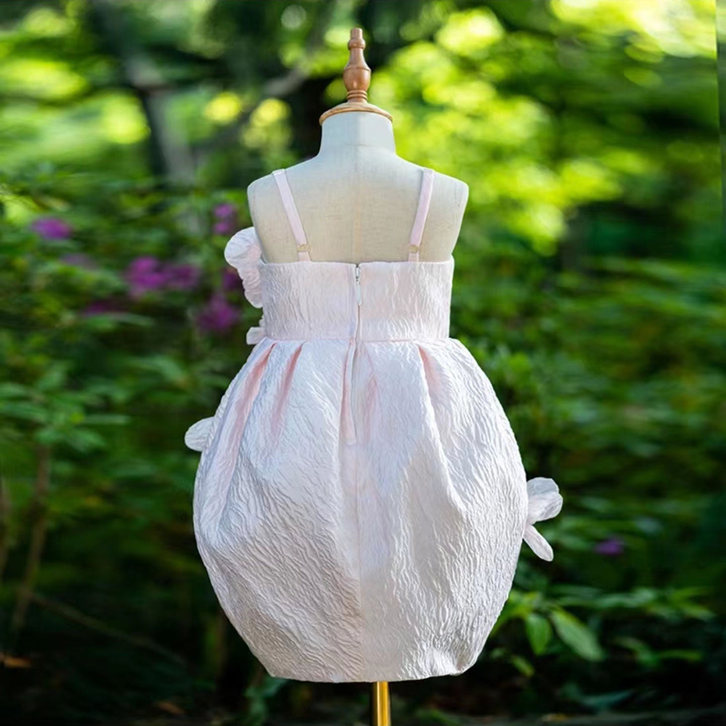 Roycebridal Elegant Flower Girl Dress Handmade Flowers Kids Princess Birthday Wedding Party Children Holiday Pageant Gown J041