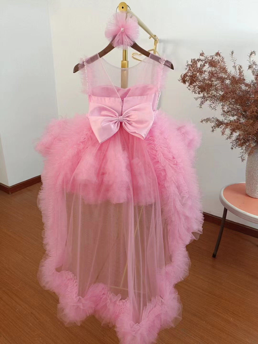 Roycebridal Elegant Green Pearls Flower Girl Dress Princess Baby Kids Wedding Birthday First Communion Party Gown 2025 J301