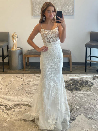 Roycebridal Roycebridal Billie | White Mermaid Prom Dress Long Evening Dress