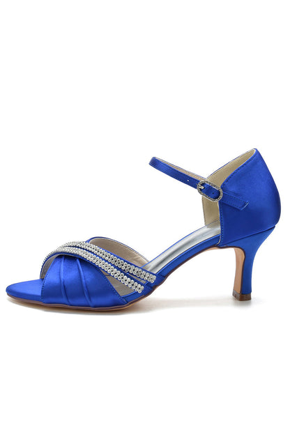 Peep Toe Cut-Out One-strap Buckle Sandals