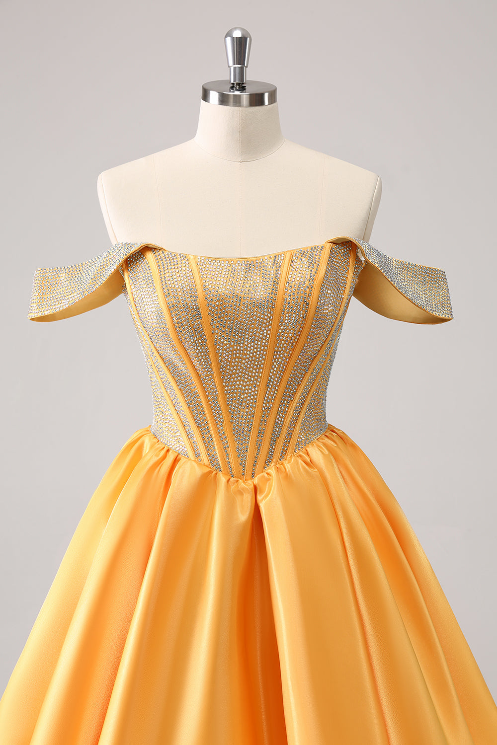 Cute Blue A Line Off The Shoulder Corset Homecoming Dress with Beading