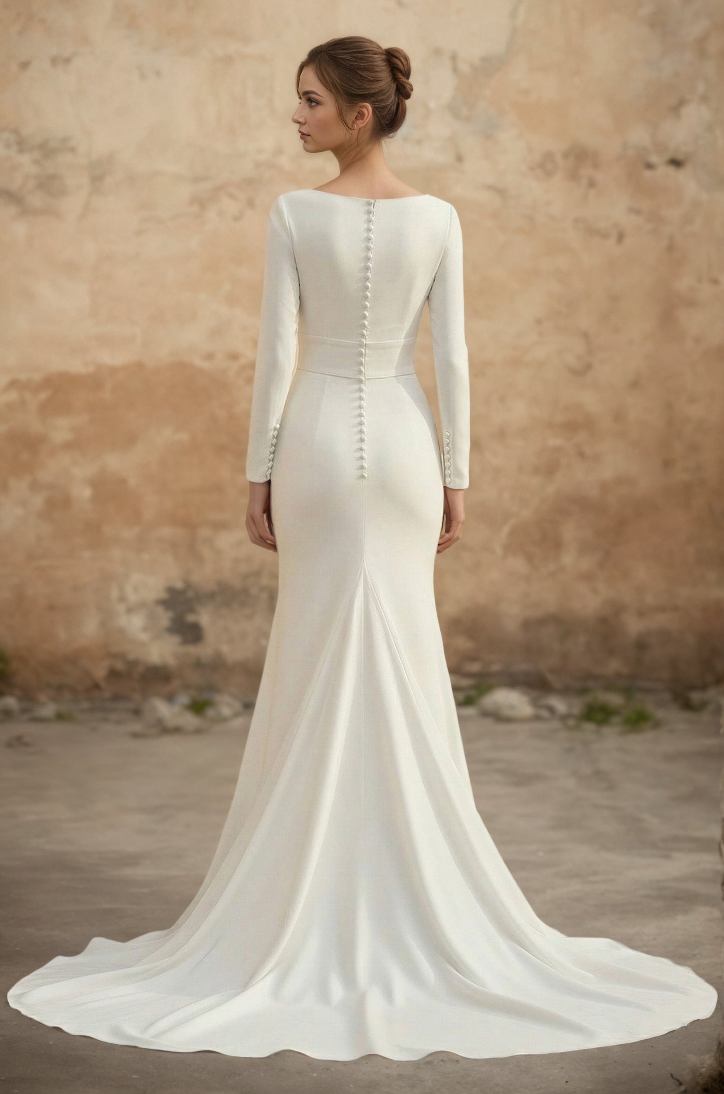 Vestido de Noiva Macacão de Noiva em Cetim Boémio Decote Sweetheart Fora do Ombro Personalizado