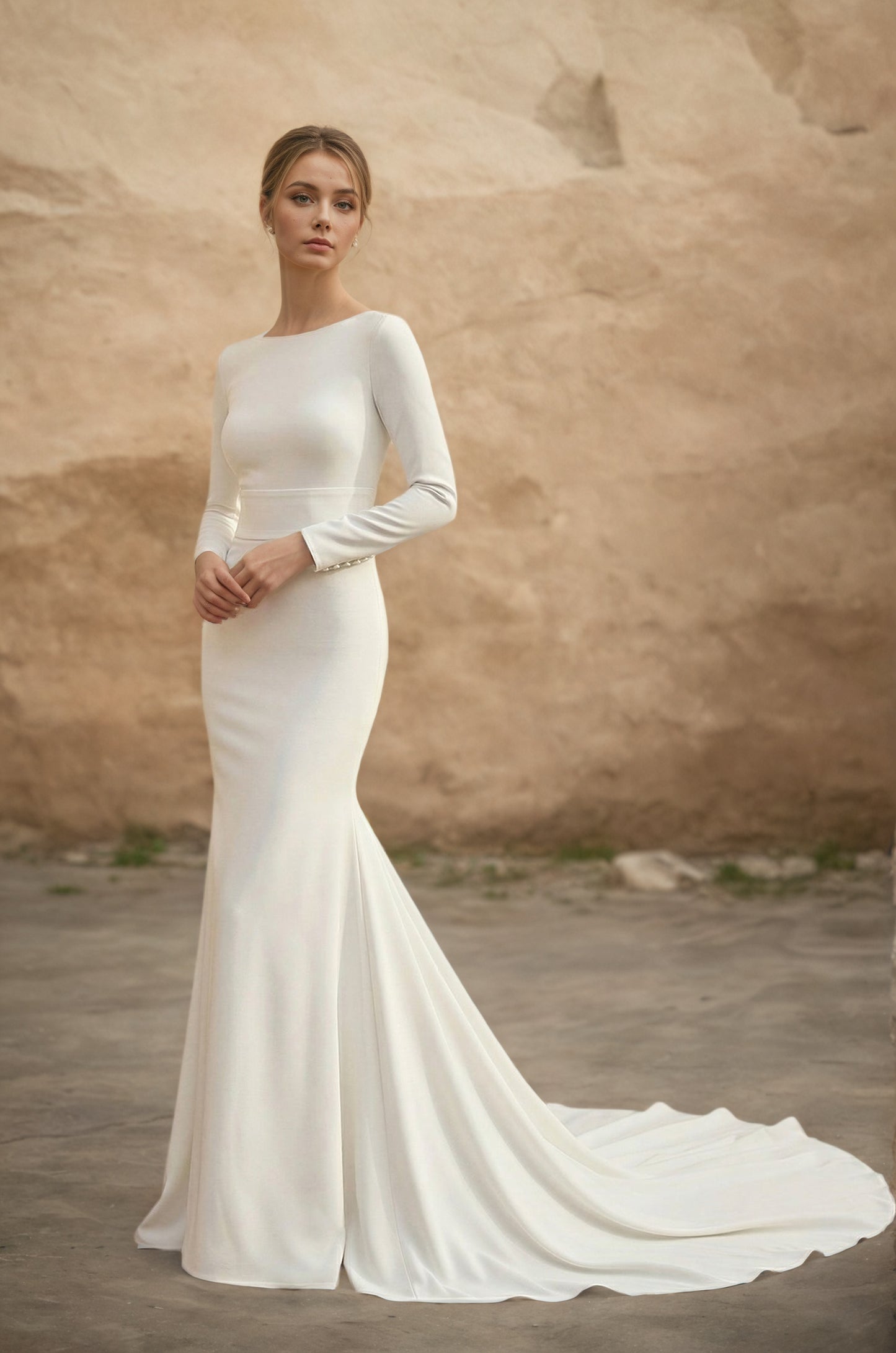 Vestido de Noiva Macacão de Noiva em Cetim Boémio Decote Sweetheart Fora do Ombro Personalizado