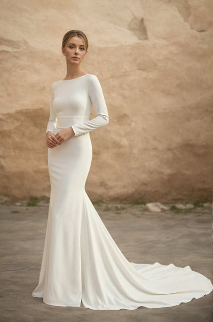 Vestido de Noiva Macacão de Noiva em Cetim Boémio Decote Sweetheart Fora do Ombro Personalizado