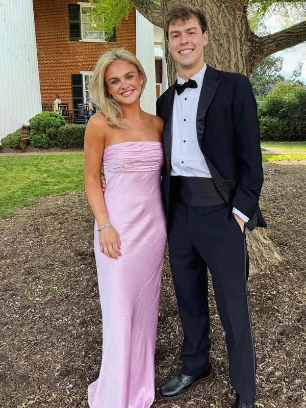 Blaues Neckholder-Abschlussballkleid mit Plissee und Ausschnitten aus Satin in A-Linie