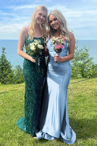 Schatz-Pailletten-Perlen-Meerjungfrau-Abschlussballkleid