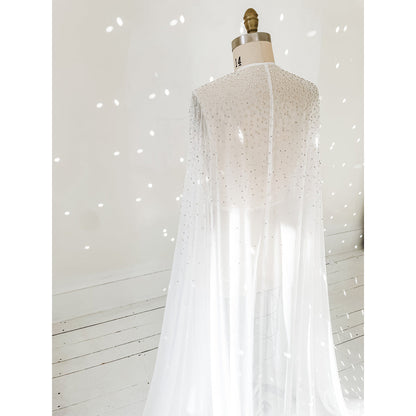 V Neck Beading Watteau Train Chiffon A Line Gothic Black Wedding Dress
