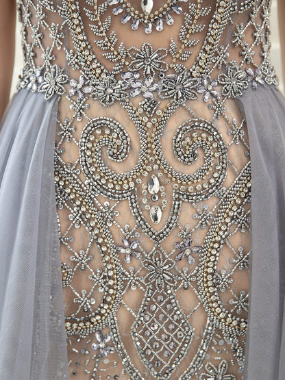 Mermaid / Trumpet Luxurious Glittering Fairy Sexy Formal Evening Dresses Prom Dresses Sleeveless - dressblee