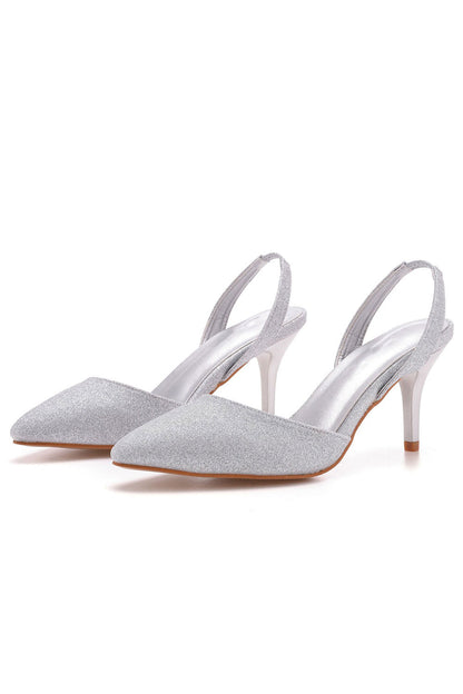 Simple Elegant Pointed Toe Stiletto Slingback High Heels