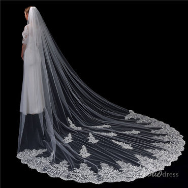 Vintage Lace Cathedral Veil Viniodress TS1913-Veils-Viniodress-Ivory-Viniodress