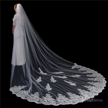 Vintage Lace Cathedral Veil Viniodress TS1913-Veils-Viniodress-Ivory-Viniodress