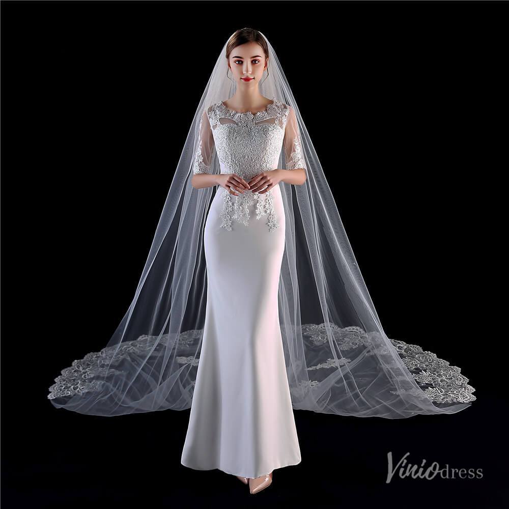 Vintage Lace Cathedral Veil Viniodress TS1913-Veils-Viniodress-Ivory-Viniodress