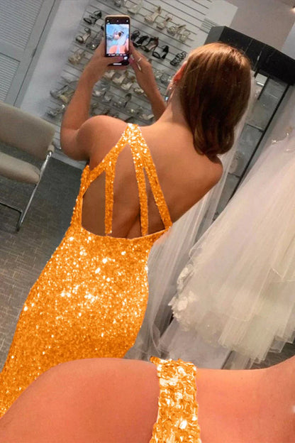 Abito da ballo a sirena con perline con paillettes a cuore