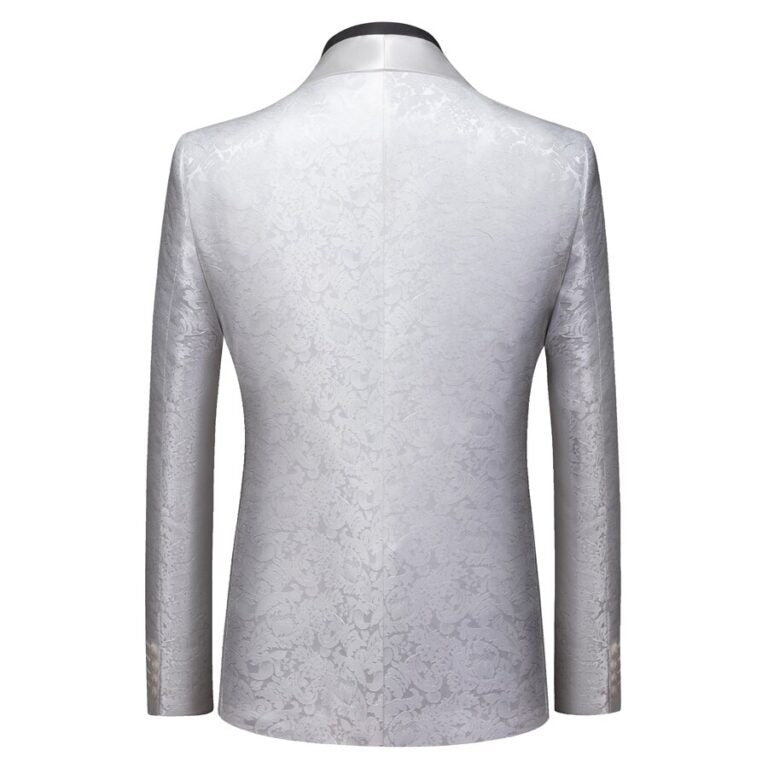 Bespoke Slim Fit Shawl Lapel One Button Wedding Tuxedo-showprettydress