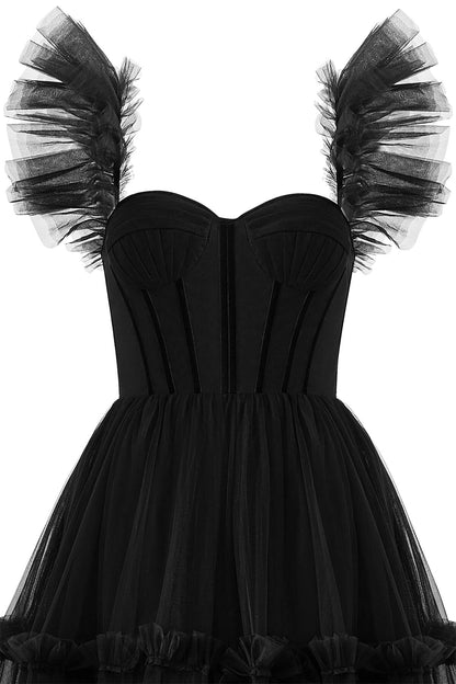 Roycebridal Katalina |A-Line Corset Ruffled Tulle Prom Dress