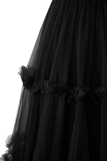 Roycebridal Katalina |A-Line Corset Ruffled Tulle Prom Dress