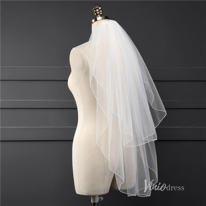 Classic 2 Tier Short Veil Viniodress-Veils-Viniodress-Viniodress