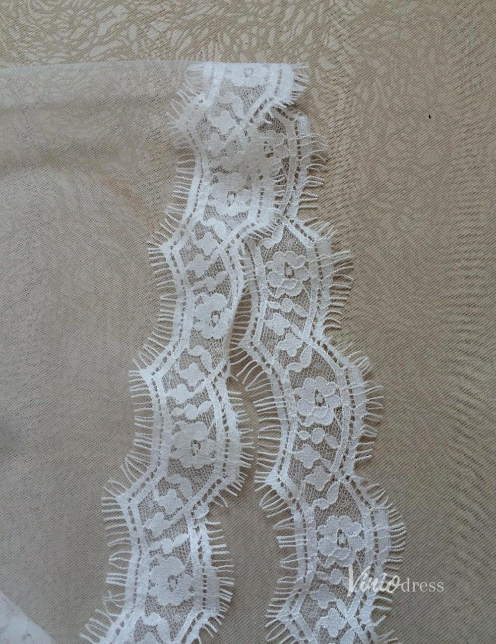 Classic One Tier Short Mantilla Veil Viniodress-Veils-Viniodress-Viniodress