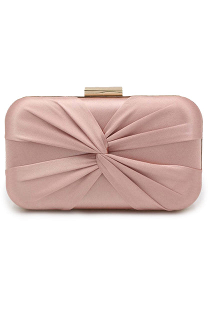 Klassische Clutch mit seidenartigem Verschluss